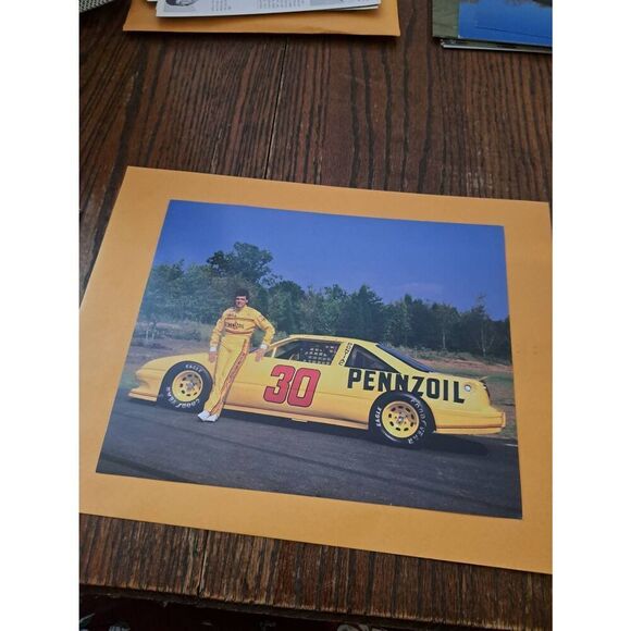 Vintage Michael Waltrip Pennzoil 30 Driver Card Bahari Racing NASCAR Winston Cup - Picture 1 of 2